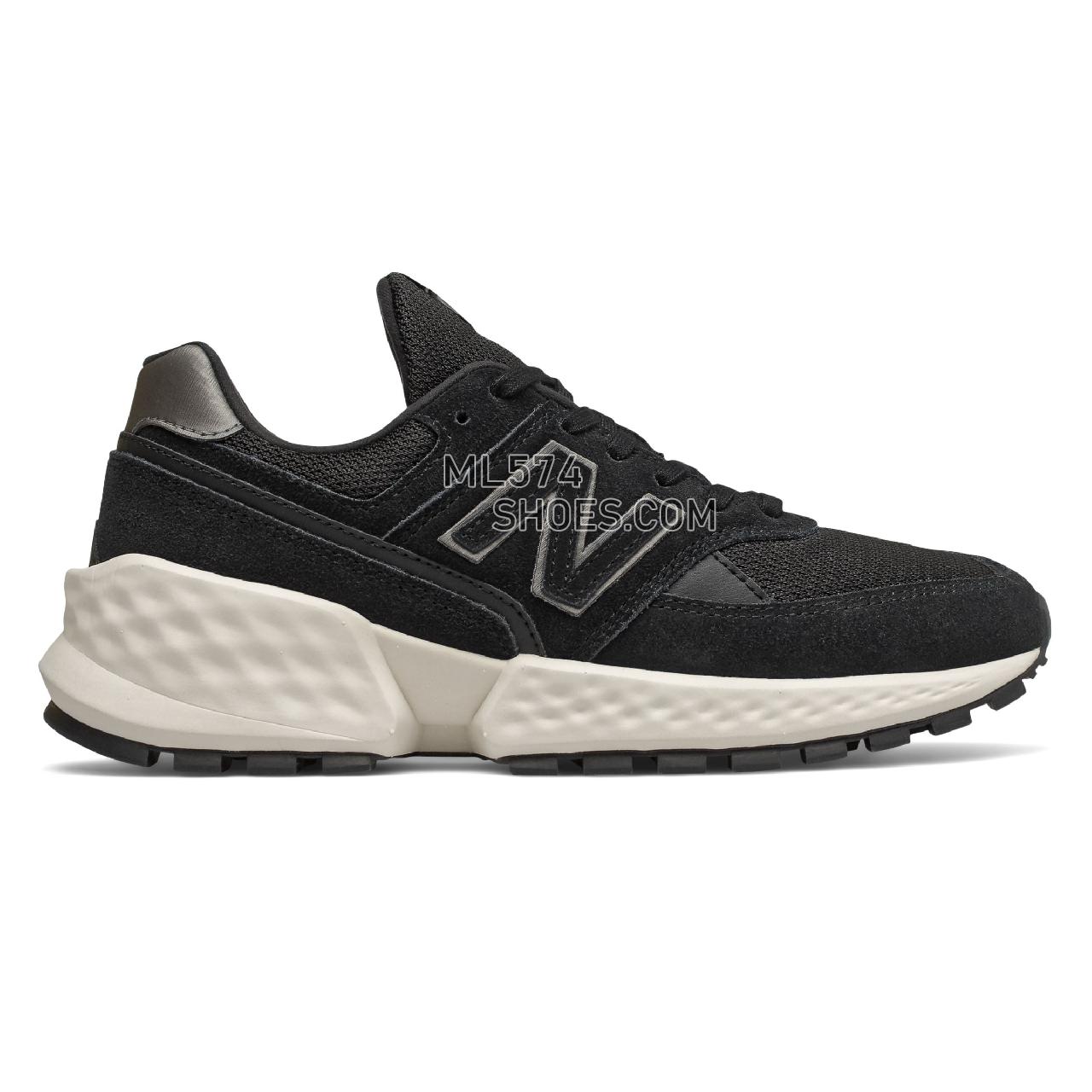 New Balance Fresh Foam 574 Sport - Women's Sport Style Sneakers - Black with Sea Salt - WS574ATH