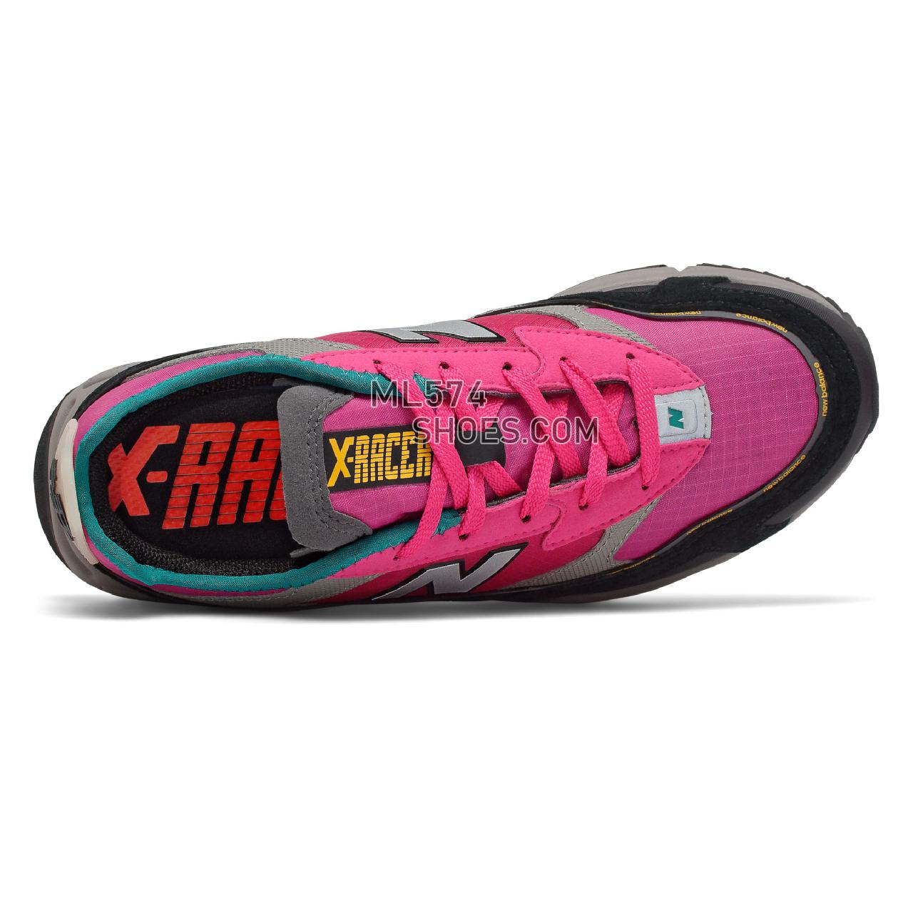 New Balance X-Racer - Women's Sport Style Sneakers - Exuberant Pink with Black - WSXRCRP