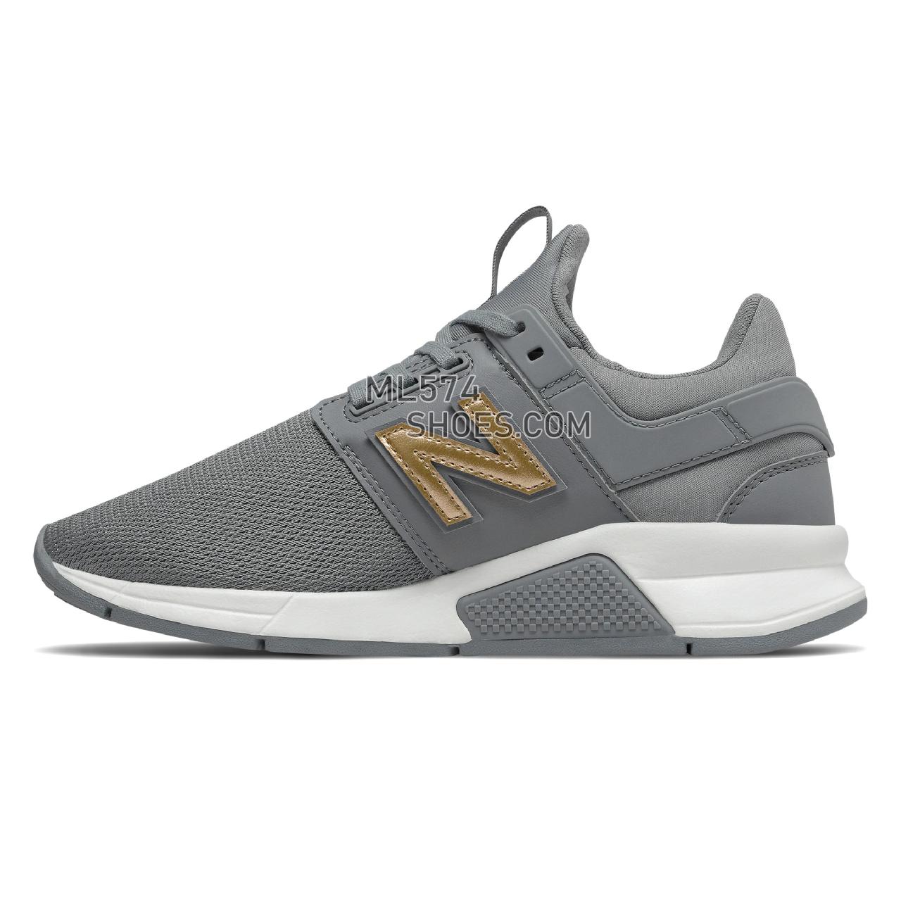 New Balance 247 - Women's Sport Style Sneakers - Gunmetal with Gold Metallic - WS247CNF