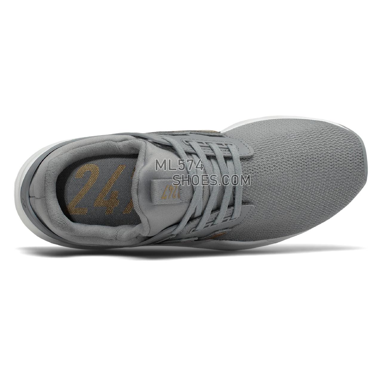 New Balance 247 - Women's Sport Style Sneakers - Gunmetal with Gold Metallic - WS247CNF