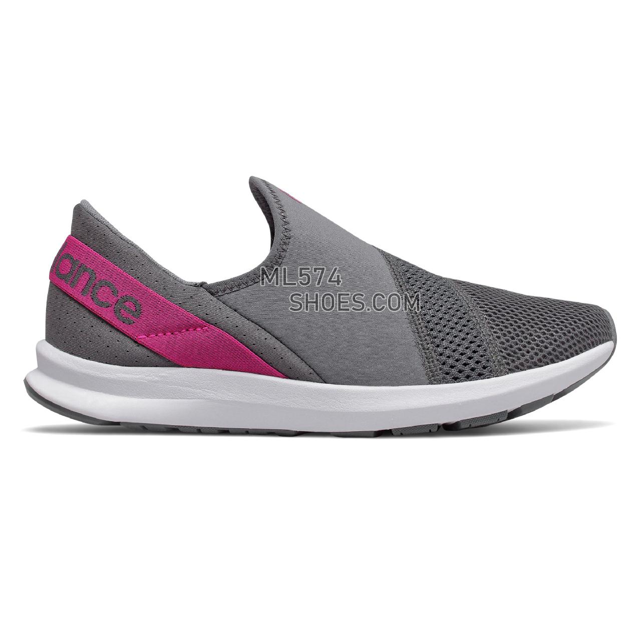 New Balance FuelCore Nergize Easy Slip-On - Women's Sport Style Sneakers - Lead with Carnival - WLNRSLL1