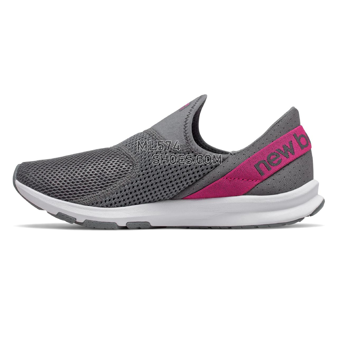 New Balance FuelCore Nergize Easy Slip-On - Women's Sport Style Sneakers - Lead with Carnival - WLNRSLL1