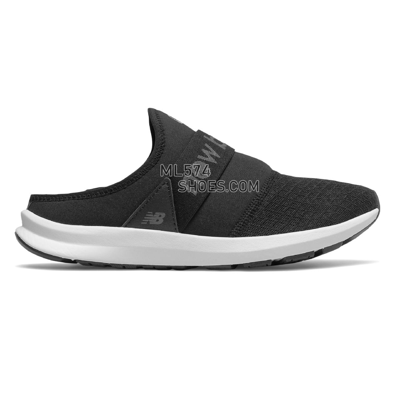 New Balance FuelCore Nergize Mule - Women's Sport Style Sneakers - Black with Magnet - WLNRMLB1