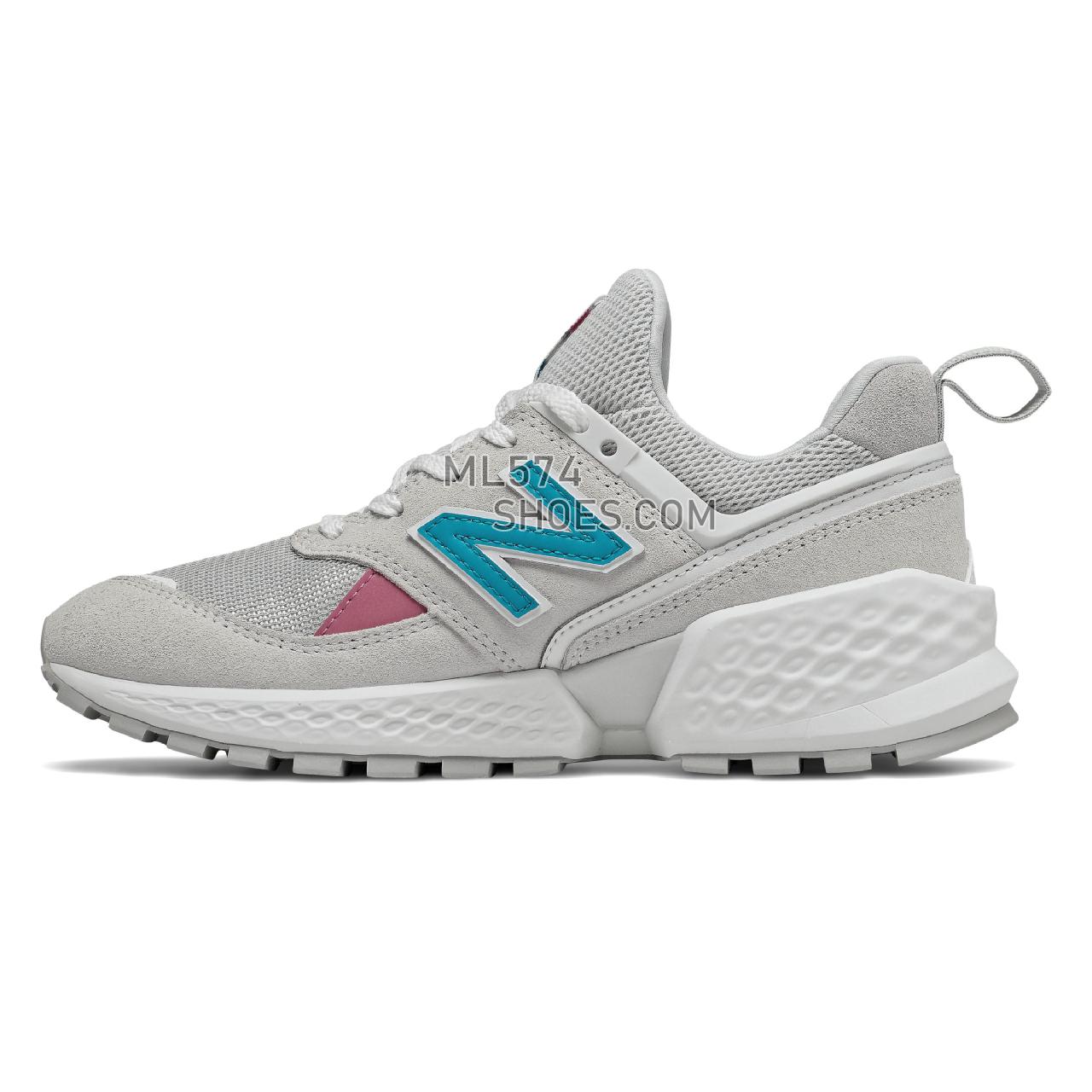 New Balance 574 Sport - Women's Sport Style Sneakers - Arctic Fox with Deep Ozone Blue - WS574PRA