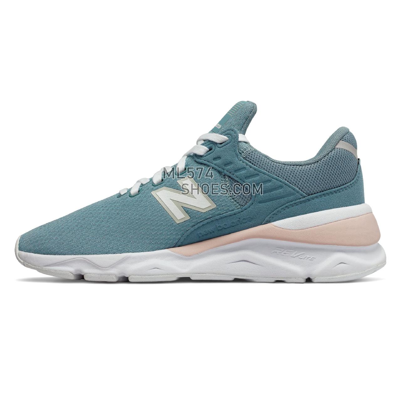 New Balance X-90 - Women's Sport Style Sneakers - Bluefog with Oyster Pink - WSX90CYC