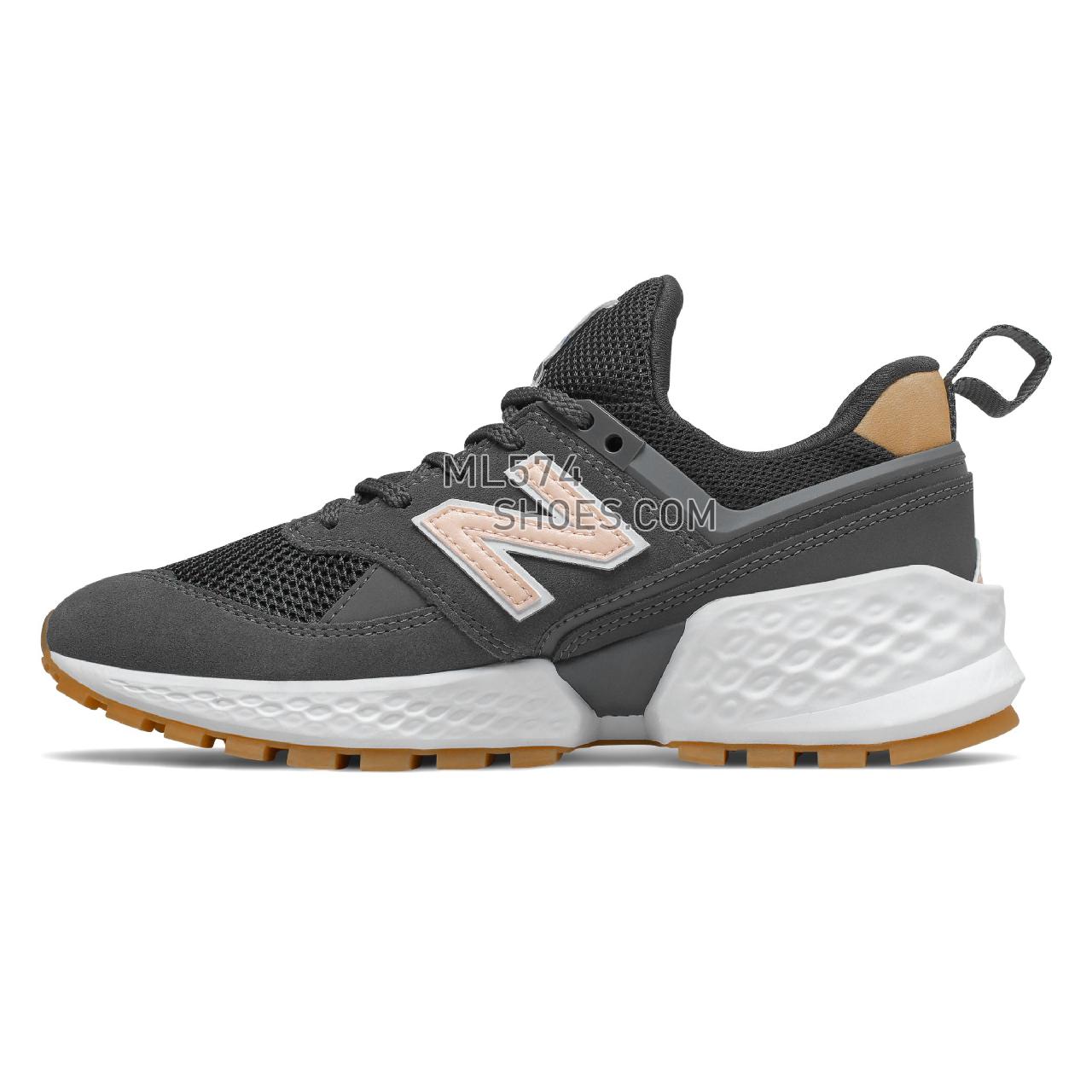 New Balance 574 Sport - Women's Sport Style Sneakers - Magnet with Oyster Pink and Tan - WS574JSA