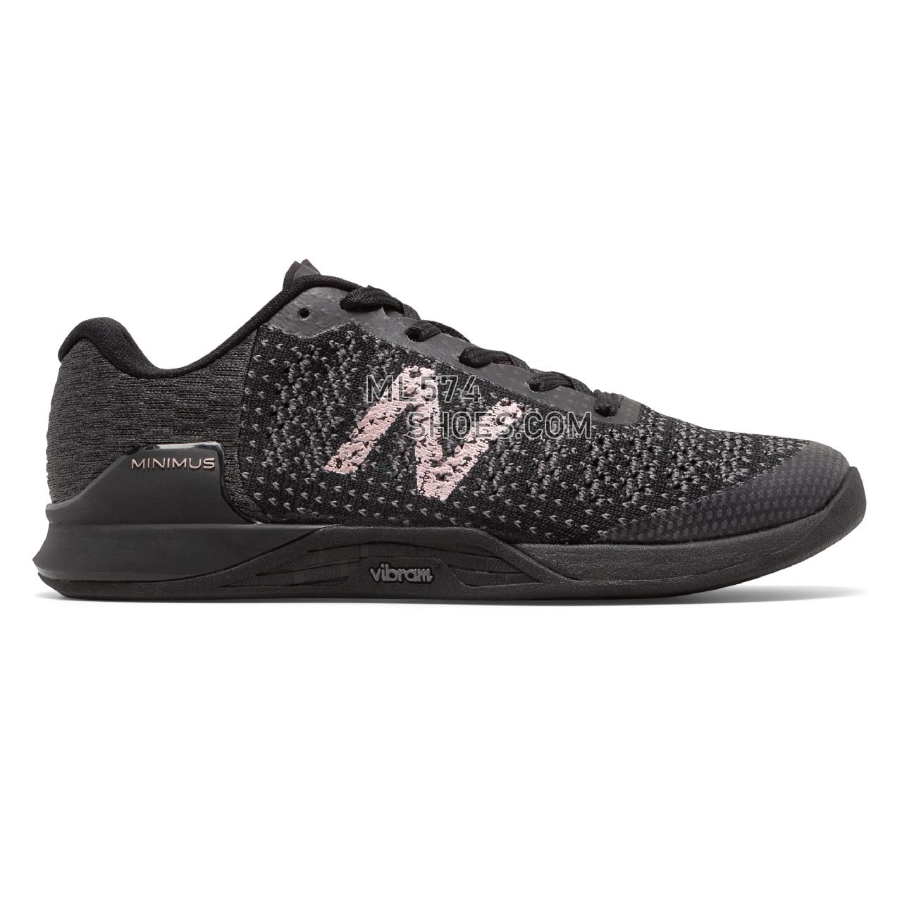 New Balance Minimus Prevail - Women's Workout - Black with Magnet and Champagne Metallic - WXMPLB1