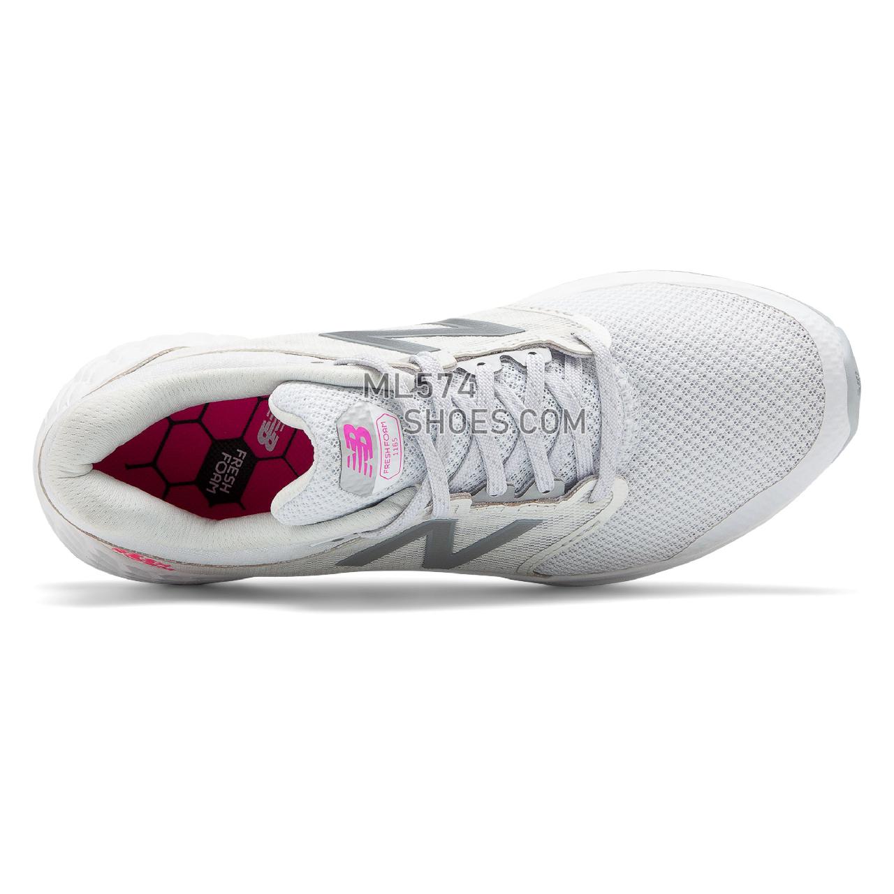 New Balance Fresh Foam 1165 - Women's Walking - Grey with White and Pink Glo - WW1165SP