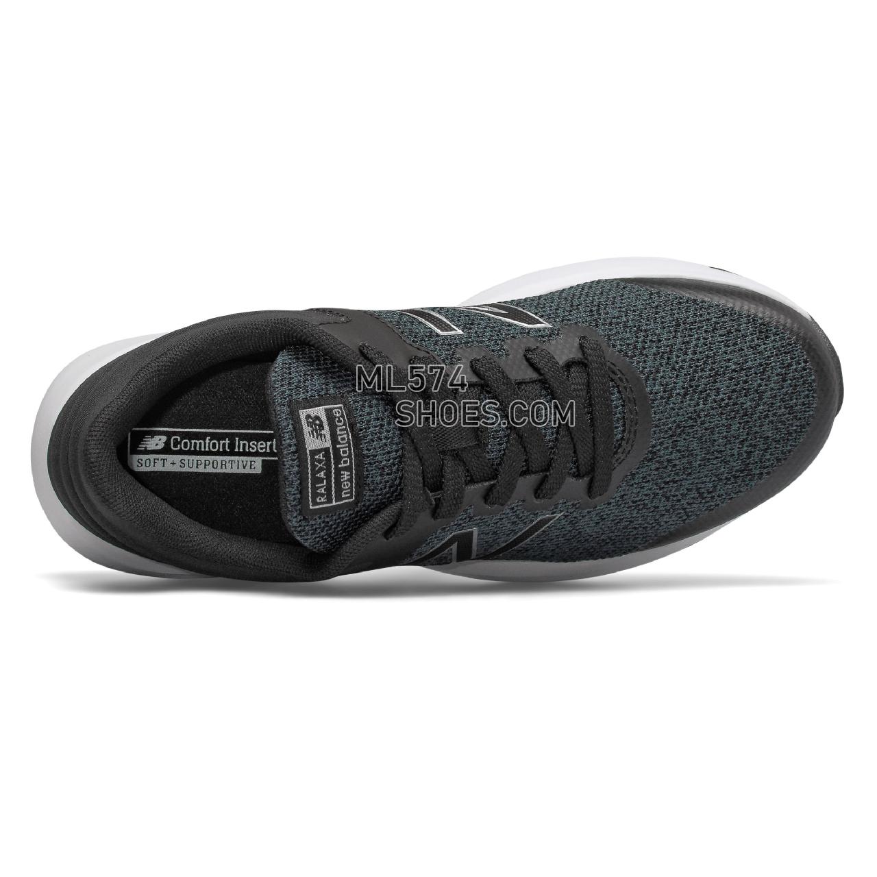 New Balance RALAXA - Women's Walking - Black with Silver Metallic and White - WARLXLB1