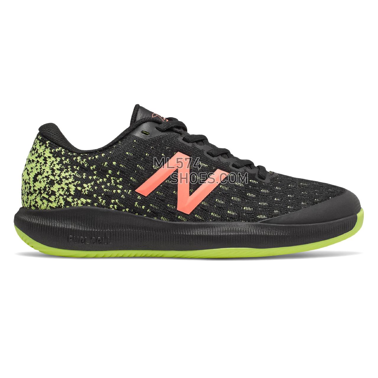 New Balance FuelCell 996v4 - Women's Tennis - Black with Lemon Slush and Pink - WCH996M4