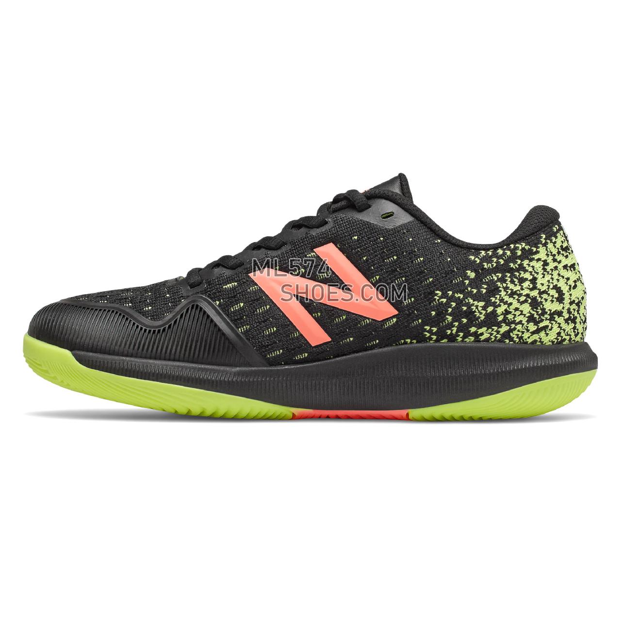 New Balance FuelCell 996v4 - Women's Tennis - Black with Lemon Slush and Pink - WCH996M4
