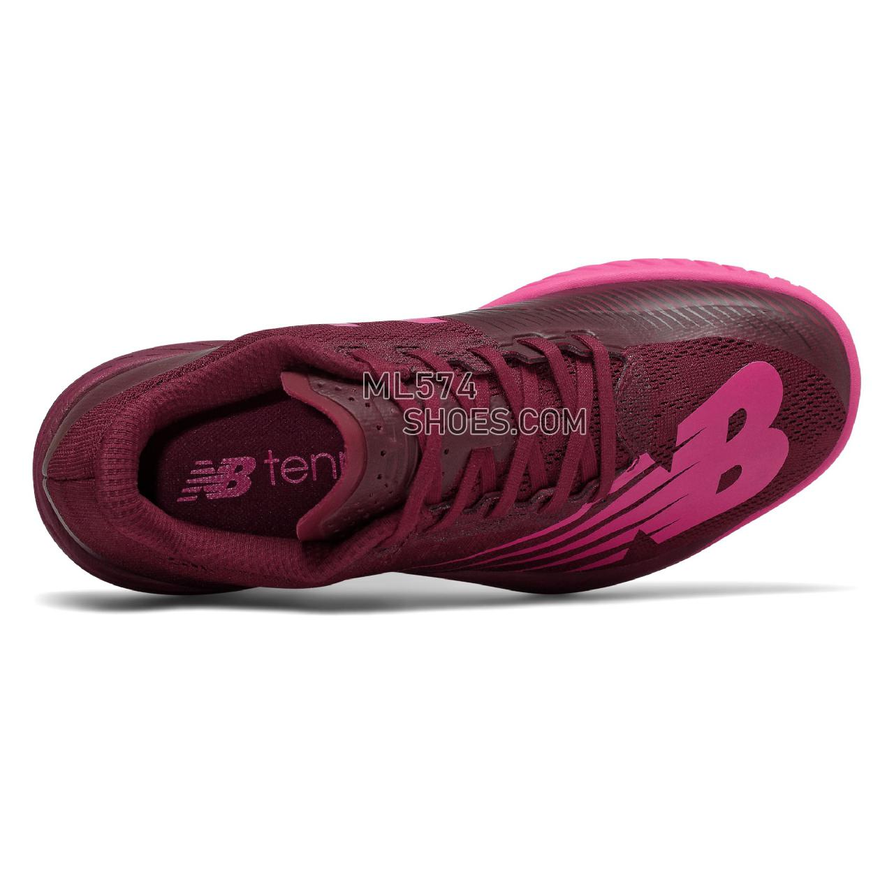 New Balance 896v3 - Women's Tennis - Burgundy with Vivid Coral - WCH896P3