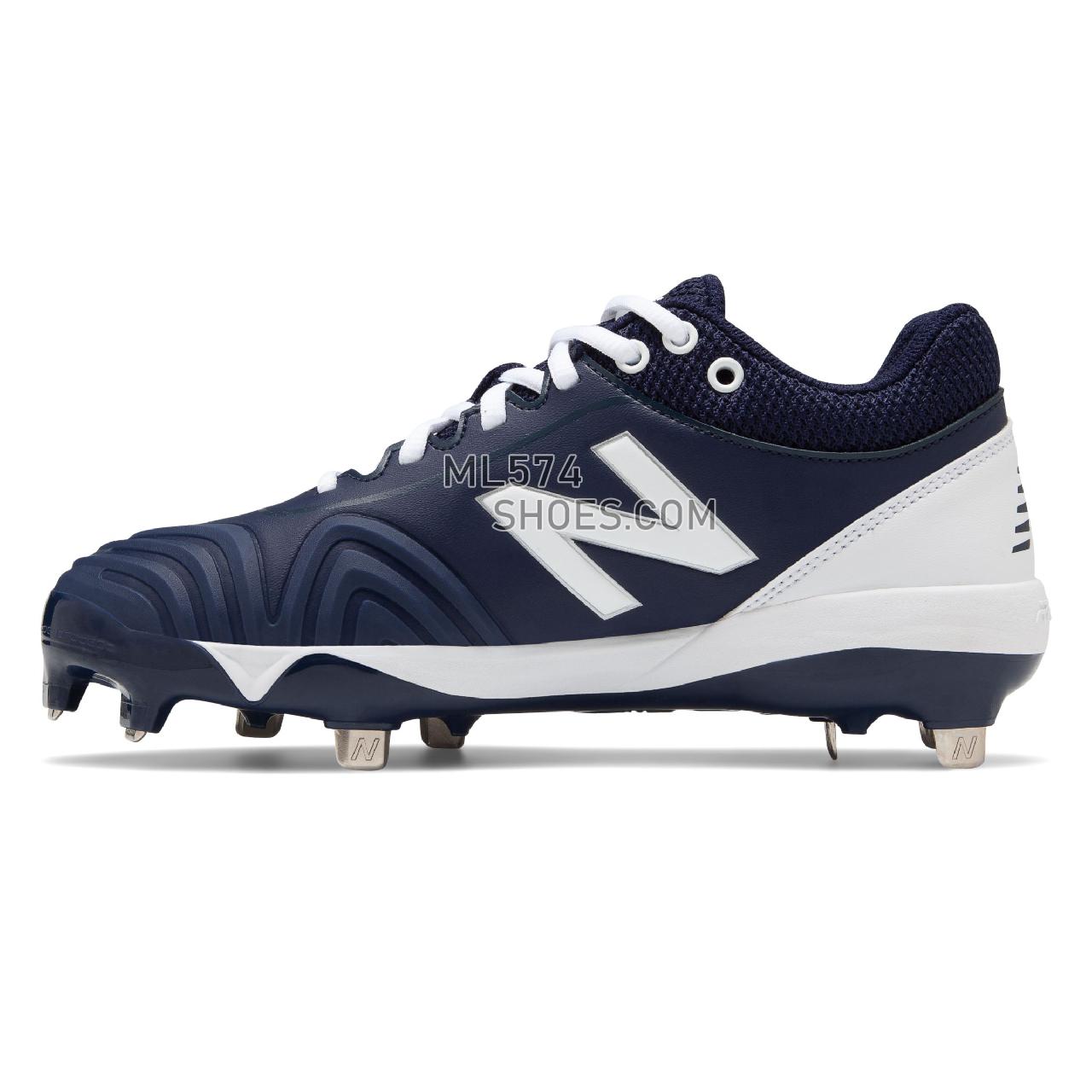 New Balance Fuse v2 Low Cut Metal - Women's Softball - Navy with White - SMFUSEN2