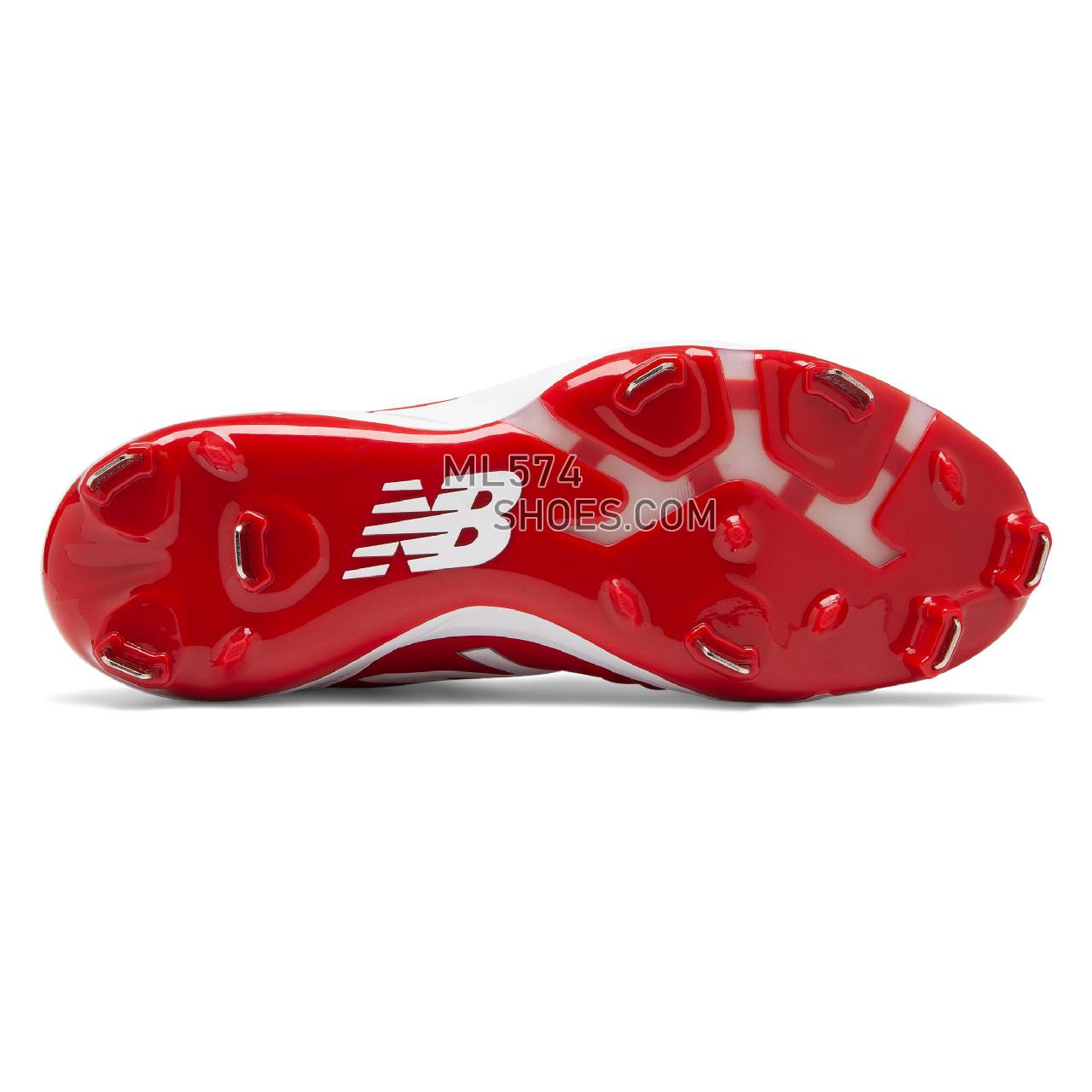 New Balance Fuse v2 Low Cut Metal - Women's Softball - Red with White - SMFUSER2