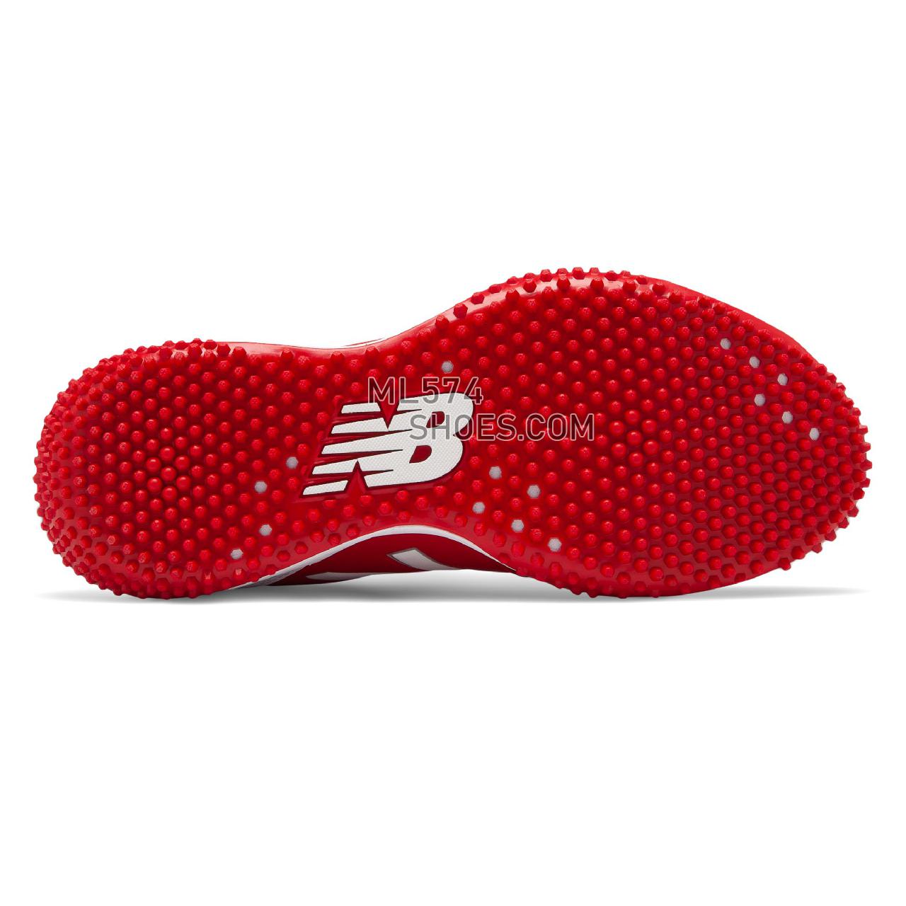 New Balance Fusev2 Turf - Women's Softball - Red with White - STFUSER2