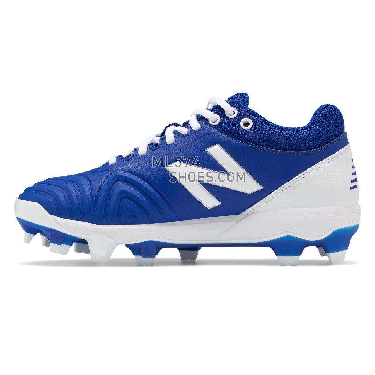 New Balance Fusev2 TPU - Women's Softball - Royal Blue with White - SPFUSEB2