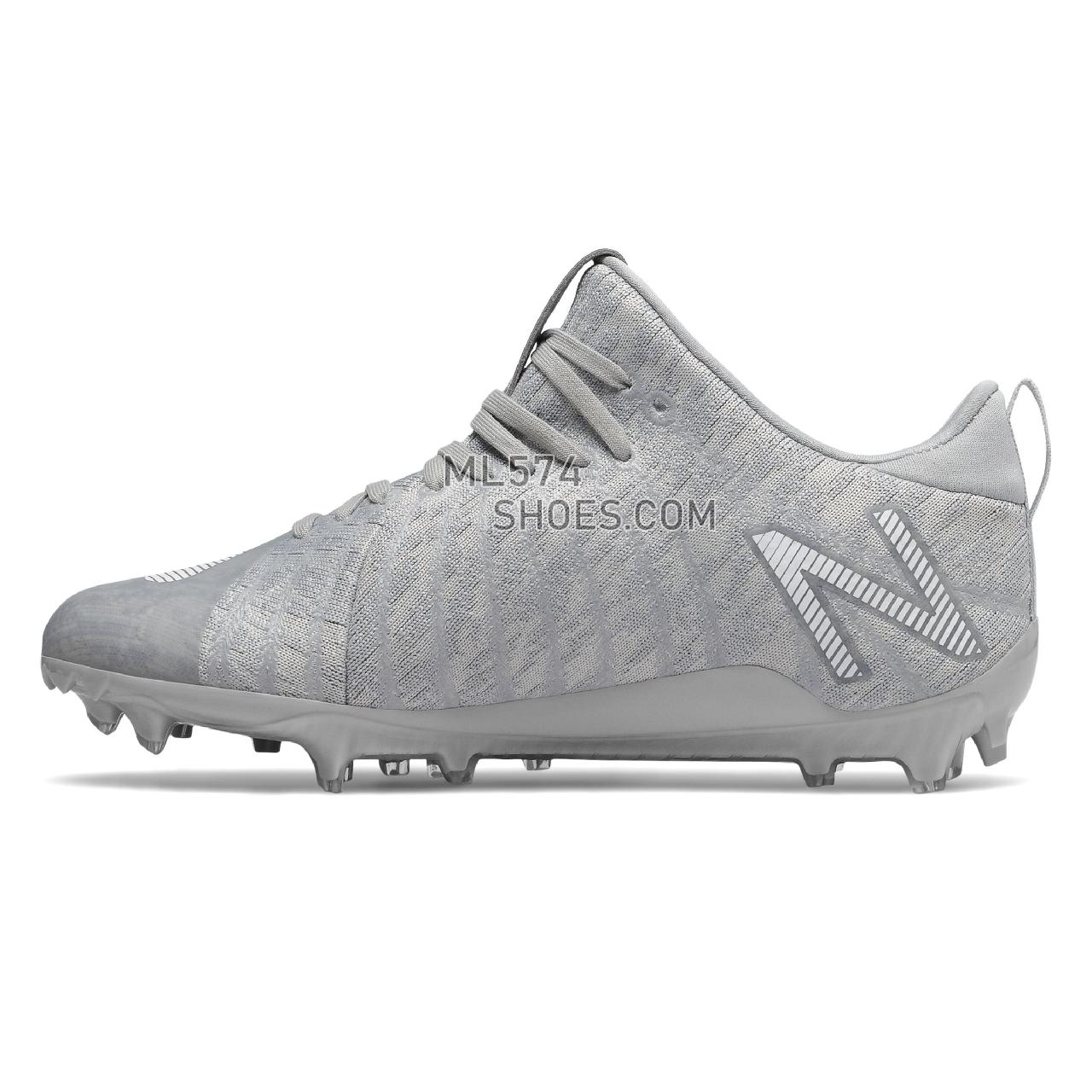 New Balance BurnX2 Low Cut TPU - Women's Cleats - Silver Mink with White - WBURNXLS