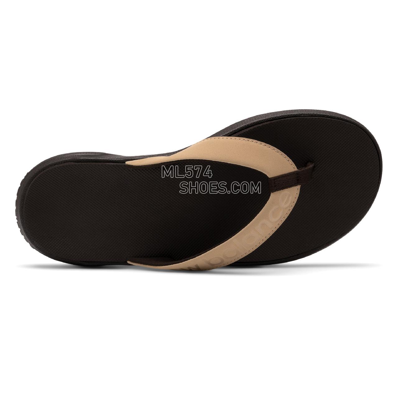 New Balance 340 - Women's Flip Flops - Brown with Tan - SWT340X1