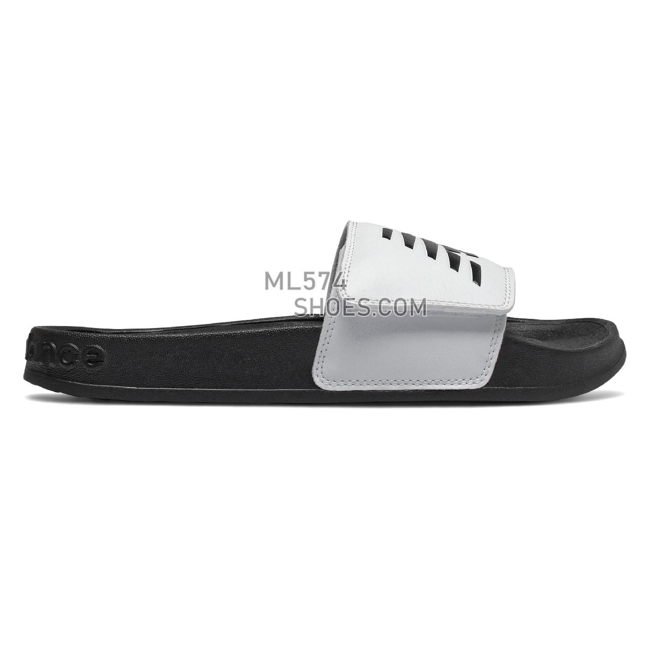 New Balance 200 Adjustable - Women's Flip Flops - White with Black - SWA200W1