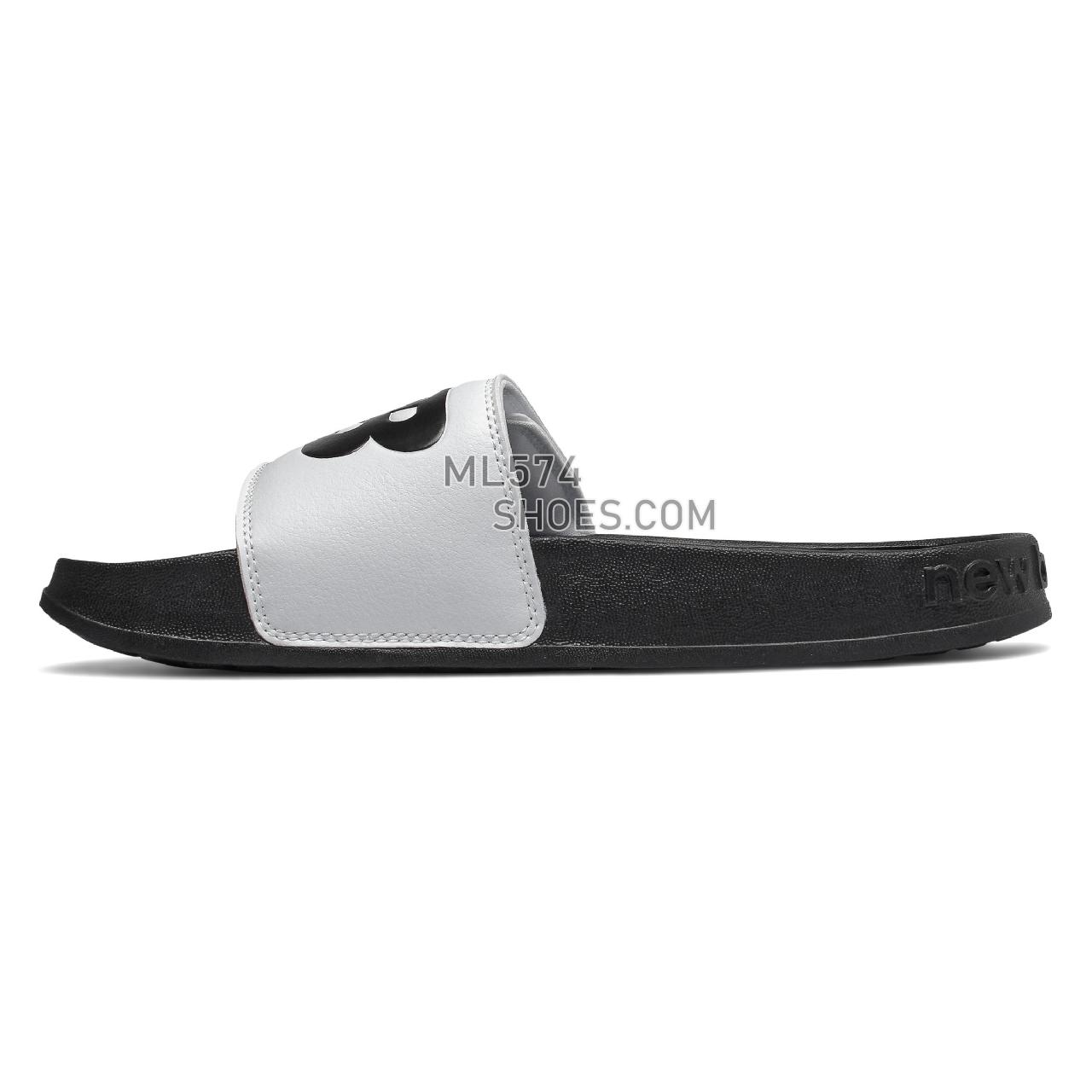 New Balance 200 Adjustable - Women's Flip Flops - White with Black - SWA200W1