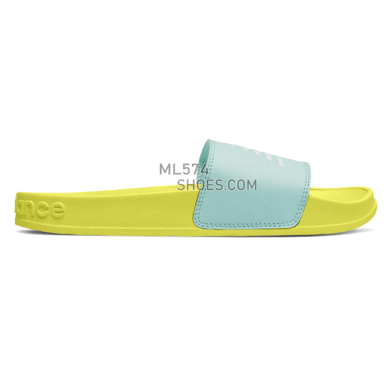 New Balance 200 - Women's Flip Flops - Lemon Slush with Munsell White and Bali Blue - SWF200LS