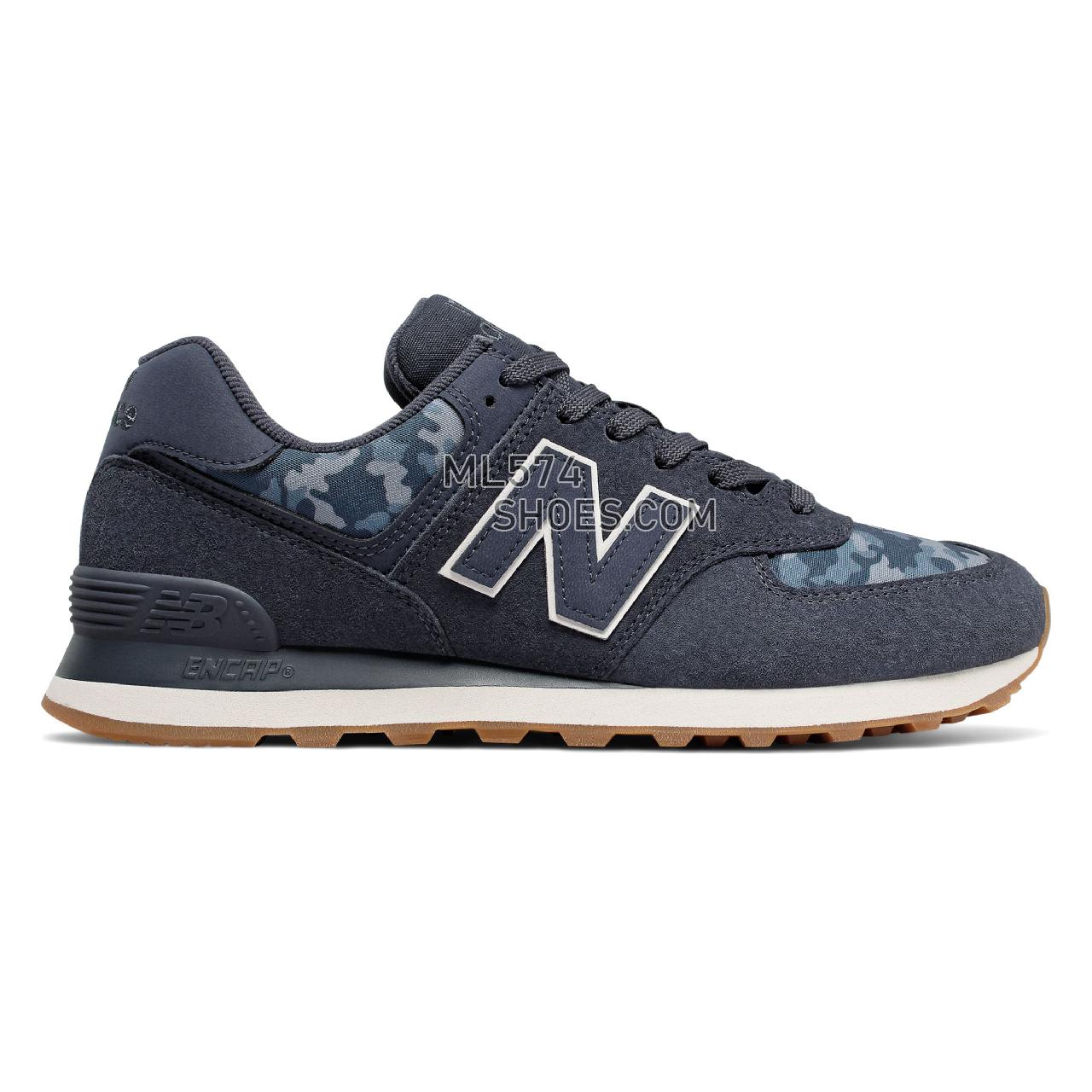 New Balance 574 - Men's Classic Sneakers - Navy with Moonbeam - ML574COD