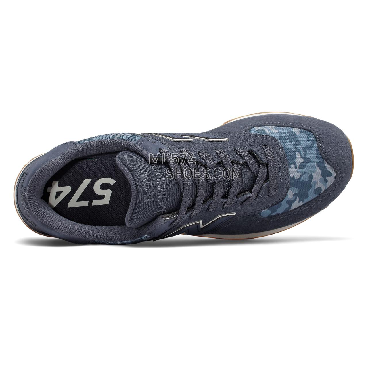 New Balance 574 - Men's Classic Sneakers - Navy with Moonbeam - ML574COD