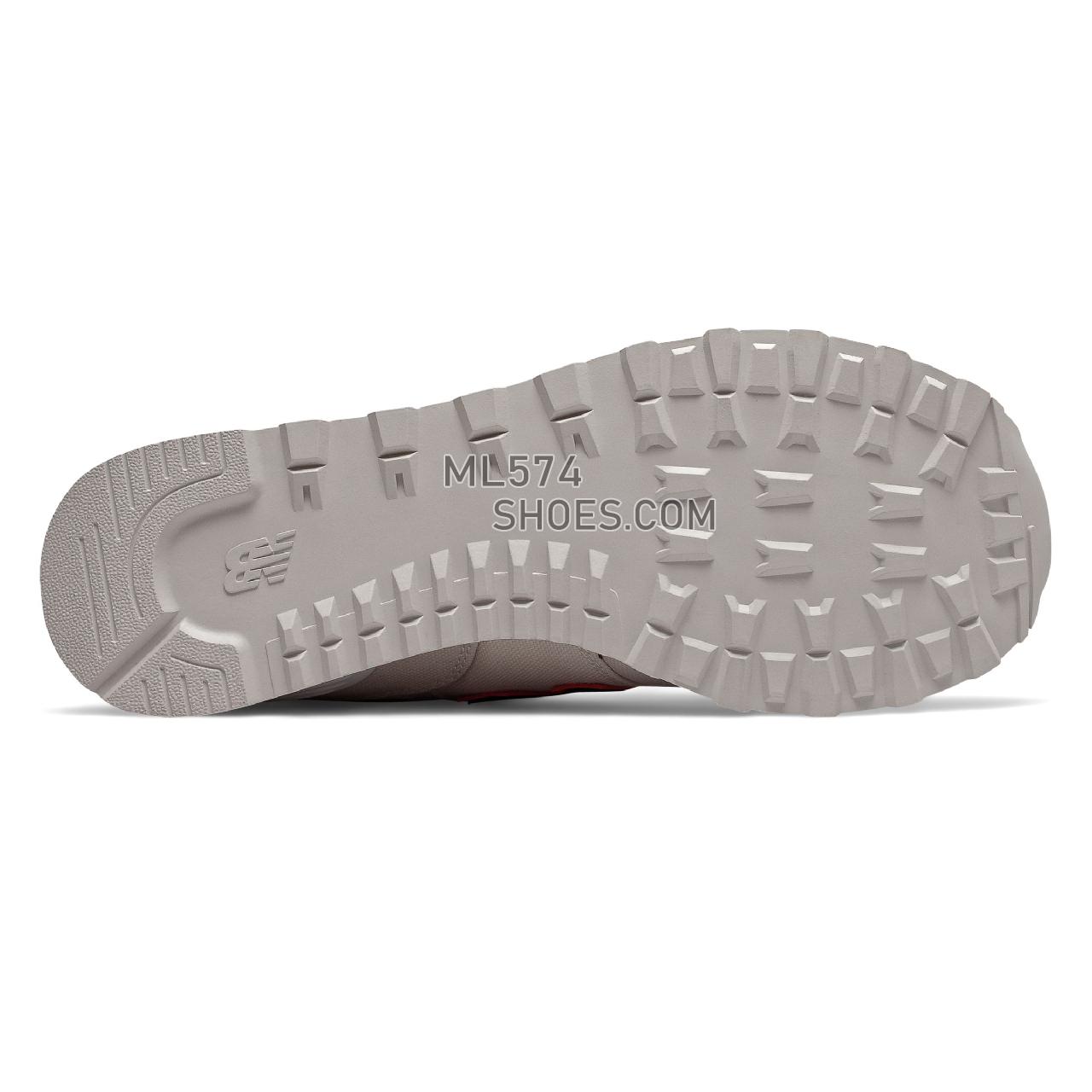 New Balance 574 - Men's Classic Sneakers - Linen Fog with White - ML574SOM