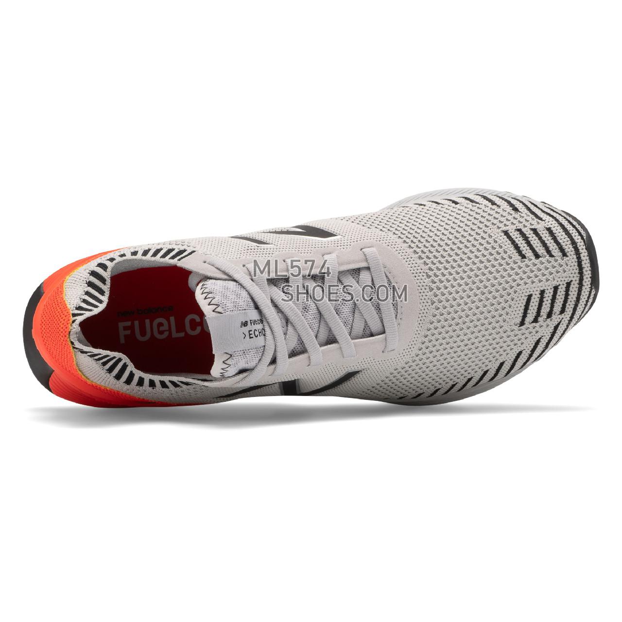 New Balance FuelCell Echo - Men's FuelCell Echo Running - Light Aluminum with Neo Flame - MFCECCG