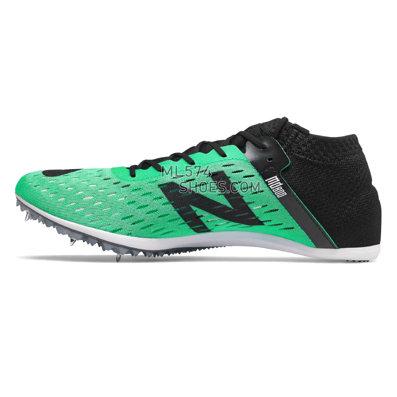 New Balance MD800v6 Spike - Men's MD800v6 Spike Running - Neon Emerald with Black - MMD800G6