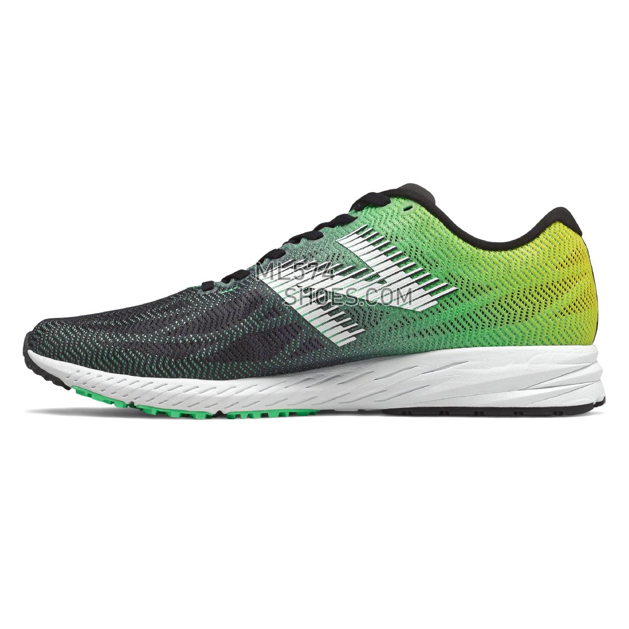 New Balance 1400v6 - Men's 1400v6 Running - Black with Neon Emerald and Hi Lite - M1400BG6