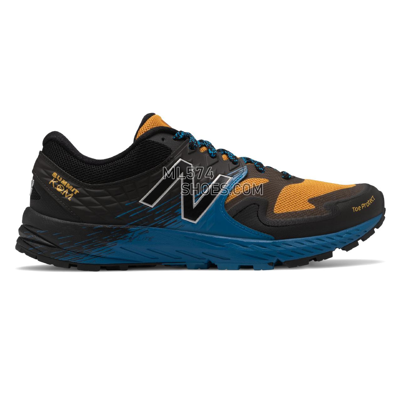 New Balance Summit K.O.M. - Men's Summit K.O.M. - Varsity Gold with Black and Neo Classic Blue - MTSKOMSE