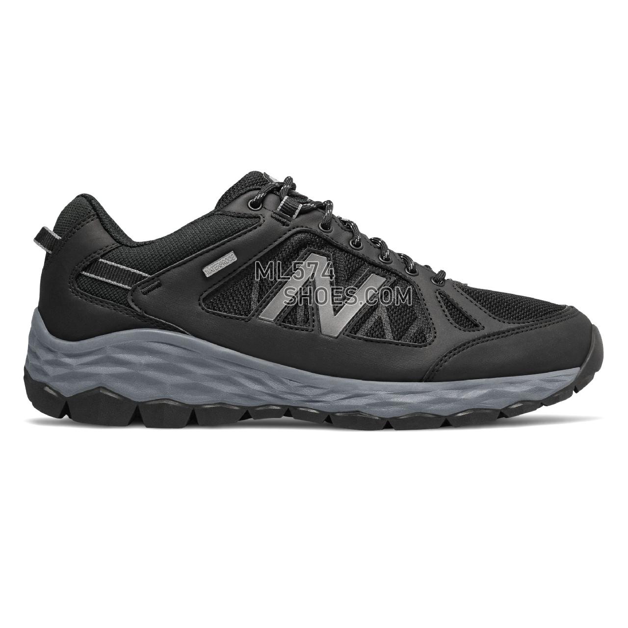 New Balance Fresh Foam 1350 - Men's Fresh Foam 1350 Walking - Black with Lead and White - MW1350WL