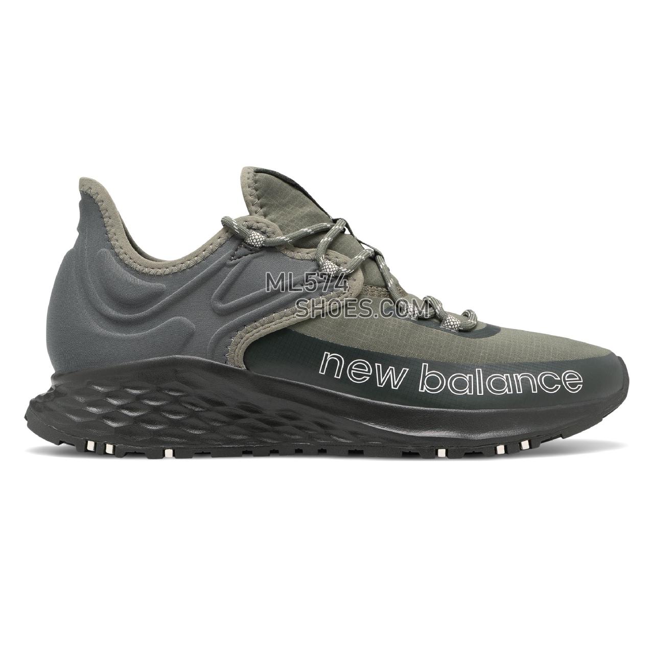 New Balance Fresh Foam Roav Trail - Men's Fresh Foam Roav Trail MTROVV1-27616-M - Slate Green with Black - MTROVLG