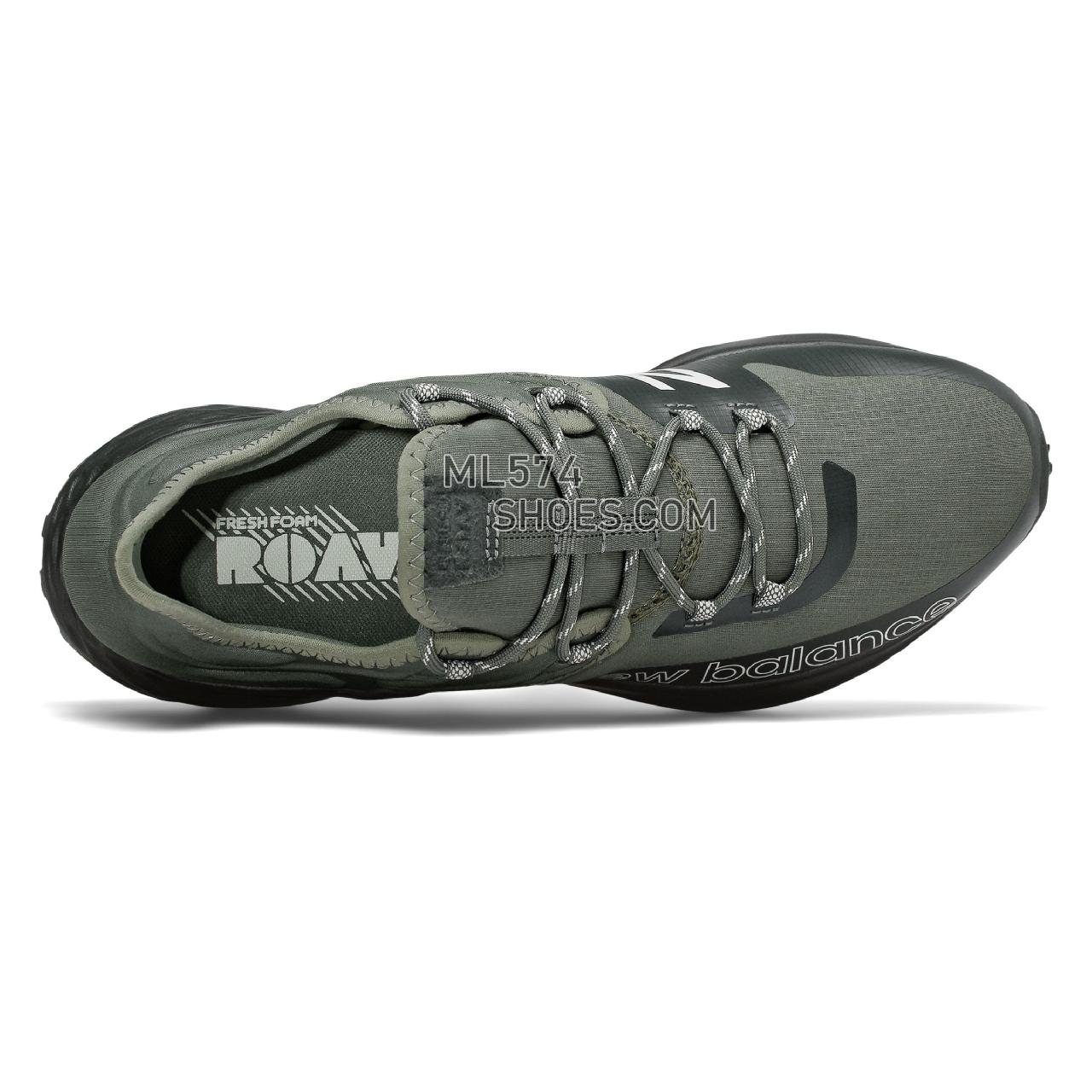 New Balance Fresh Foam Roav Trail - Men's Fresh Foam Roav Trail MTROVV1-27616-M - Slate Green with Black - MTROVLG