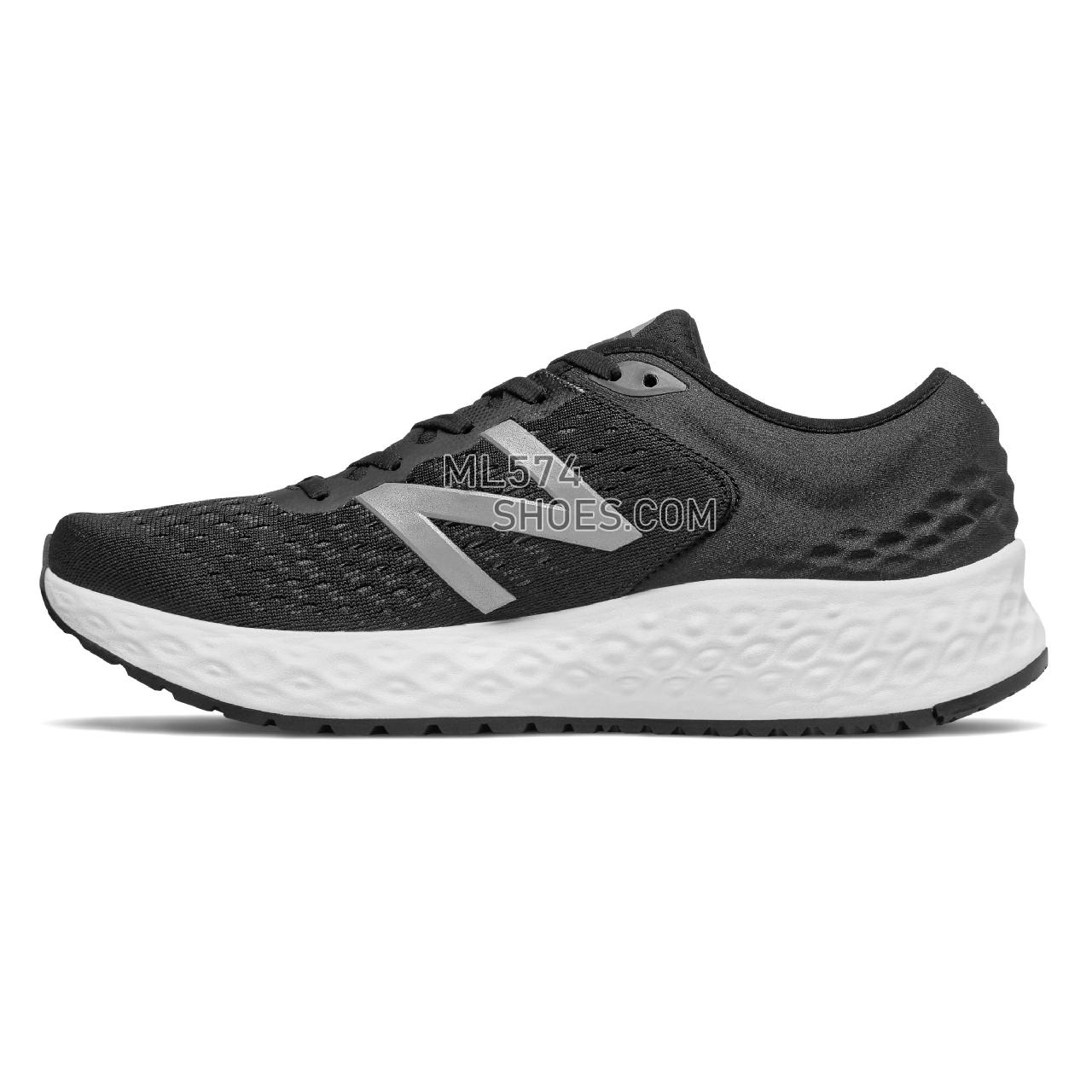 New Balance Fresh Foam 1080v9 - Men's Fresh Foam 1080v9 Running - Black with White - M1080BK9