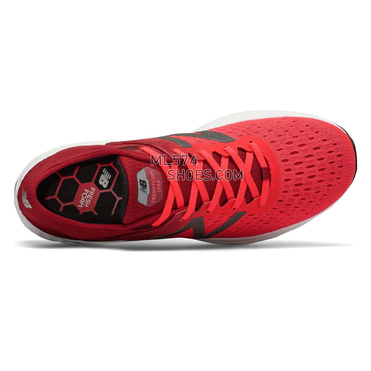 New Balance Fresh Foam 1080v9 - Men's Fresh Foam 1080v9 Running - Energy Red with NB Scarlet and Black - M1080RB9