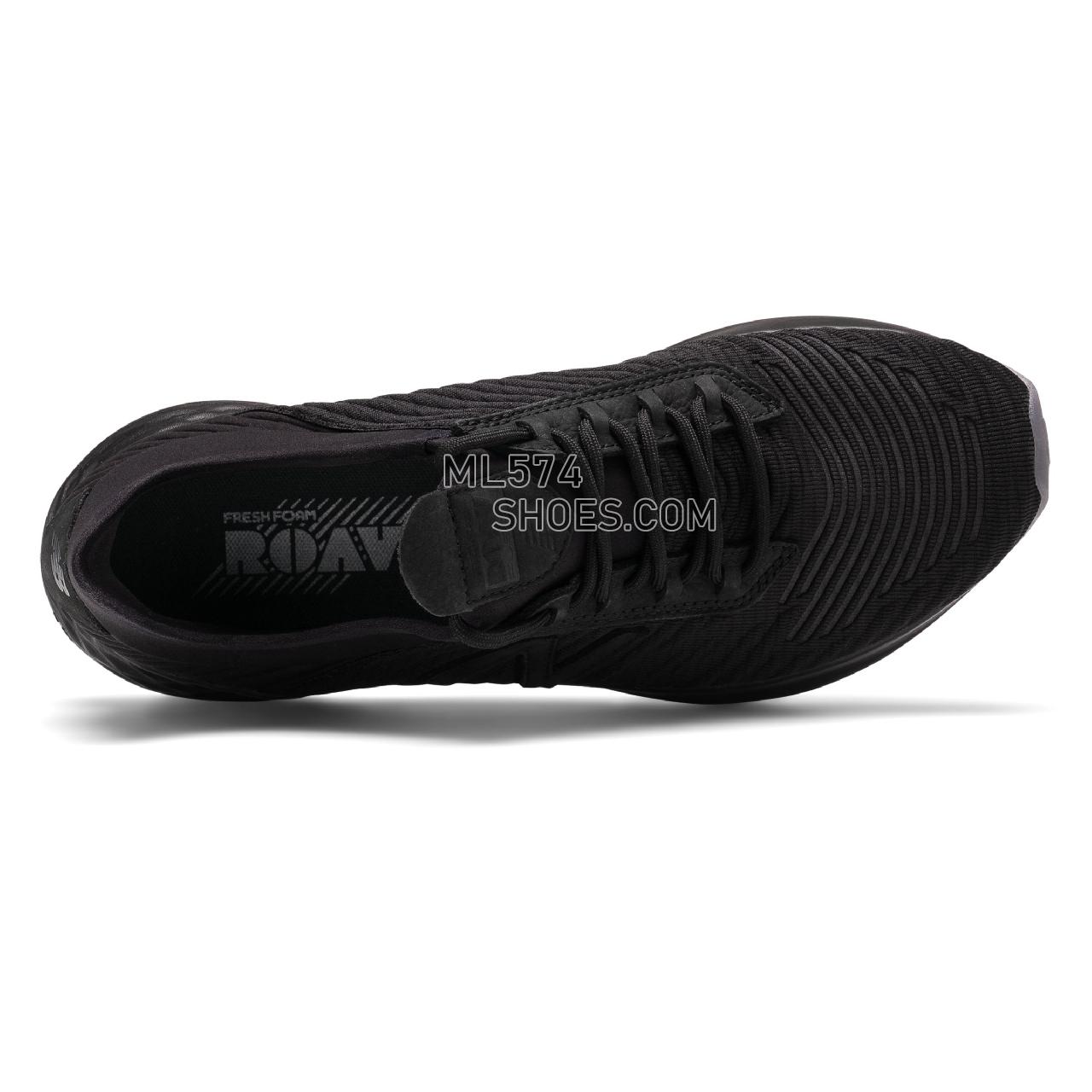 New Balance Fresh Foam Roav Fusion - Men's Fresh Foam Roav Fusion Running - Black with Lead - MRVFULB