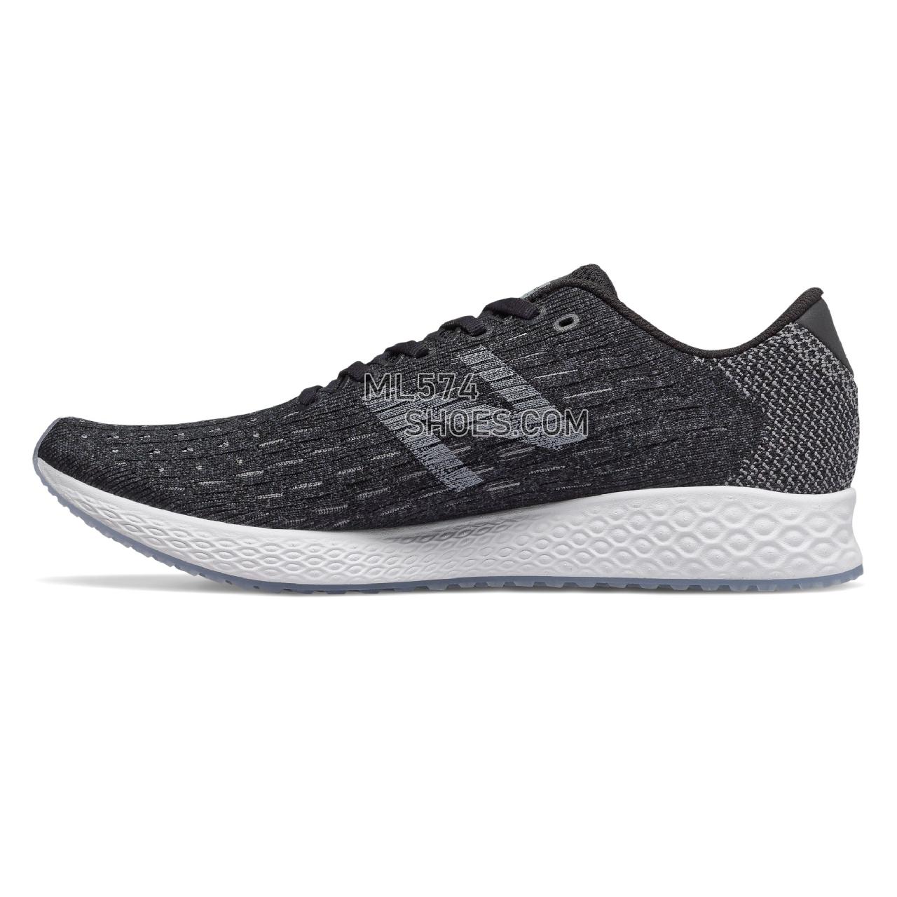 New Balance Fresh Foam Zante Pursuit - Men's Fresh Foam Zante Pursuit Running - Black with Castlerock and White - MZANPBK