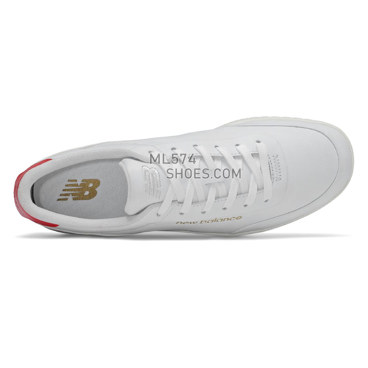 New Balance CT Alley - Men's CT Alley Classic - White with Red - CTALYMSK
