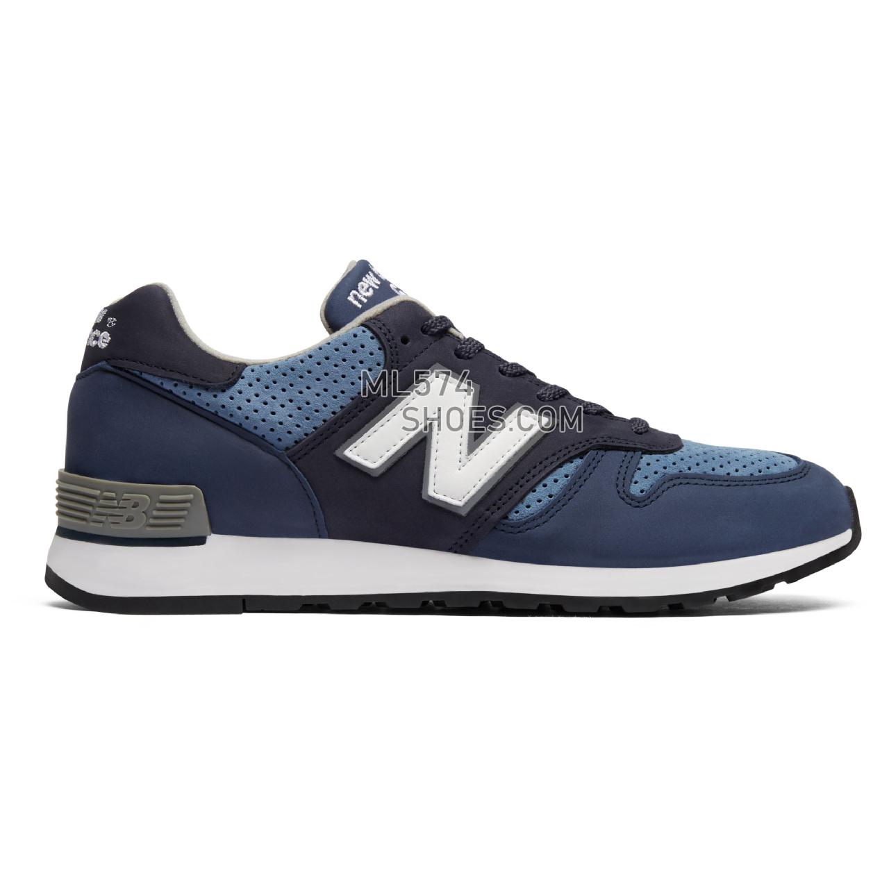 New Balance Made in UK 670 - Men's Made in UK 670 Classic - Navy with Blue and Grey - M670NVT