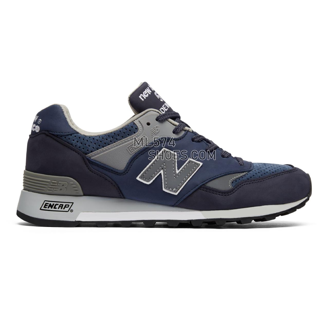 New Balance Made in UK 577 - Men's Made in UK 577 Classic - Navy with Blue and Grey - M577NVT