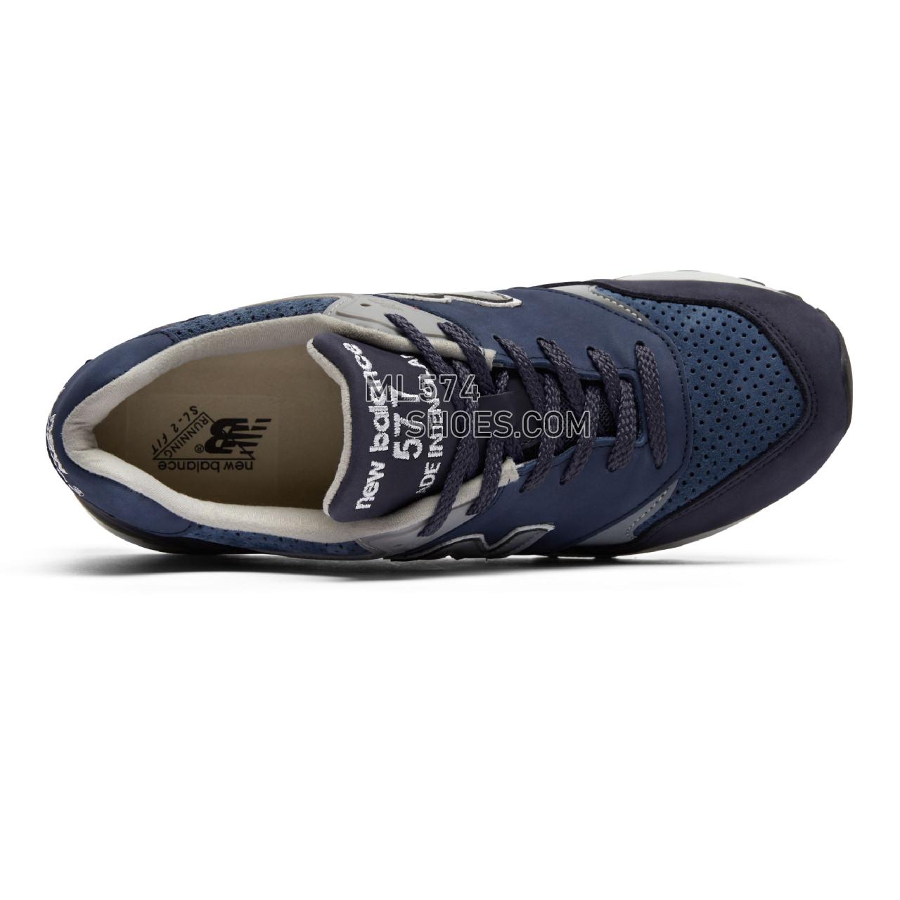 New Balance Made in UK 577 - Men's Made in UK 577 Classic - Navy with Blue and Grey - M577NVT