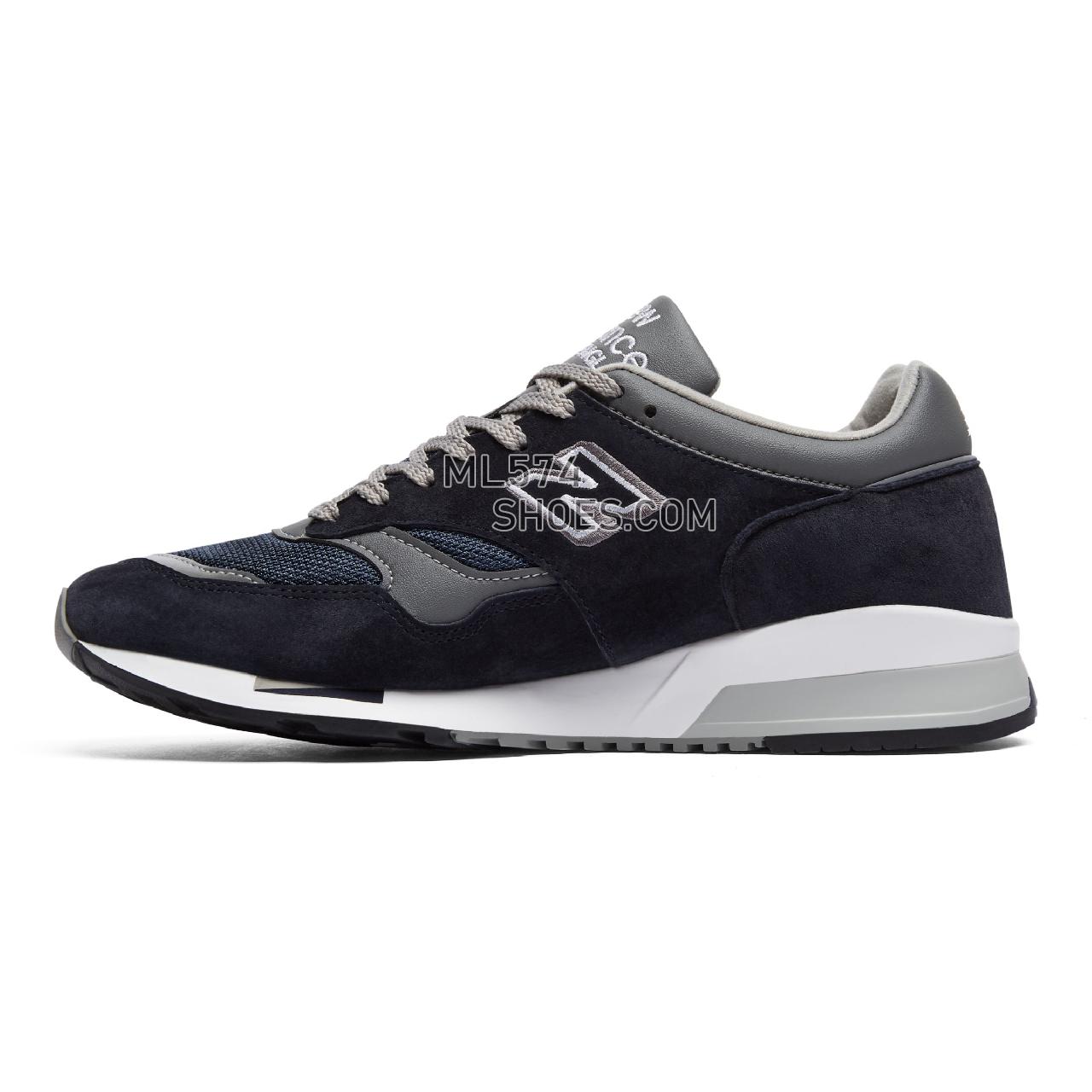 New Balance Made in UK 1500 - Men's Made in UK 1500 Classic - Navy with Grey and White - M1500PNV