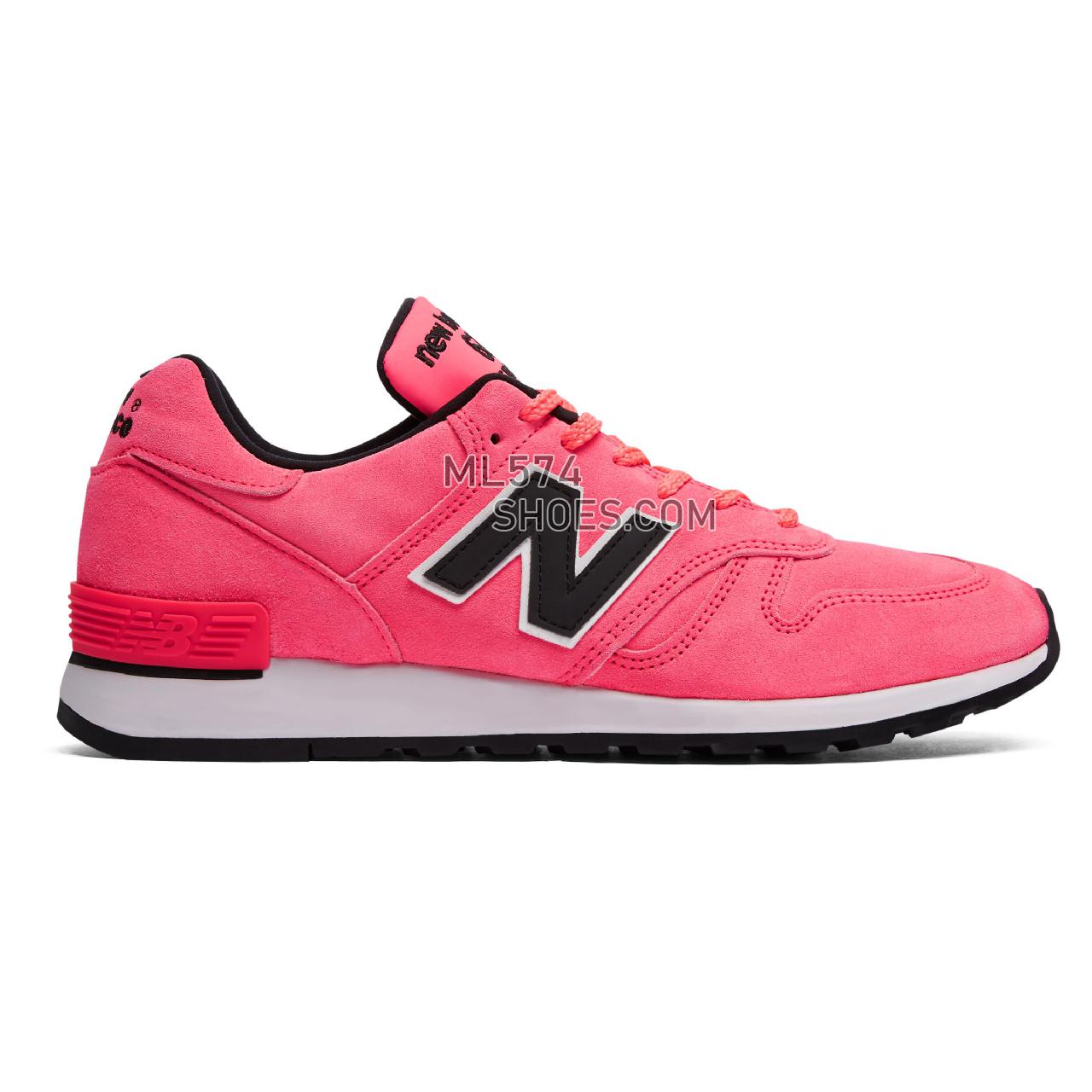 New Balance Made in UK 670 - Men's Made in UK 670 Classic - Pink with Black and White - M670NEN