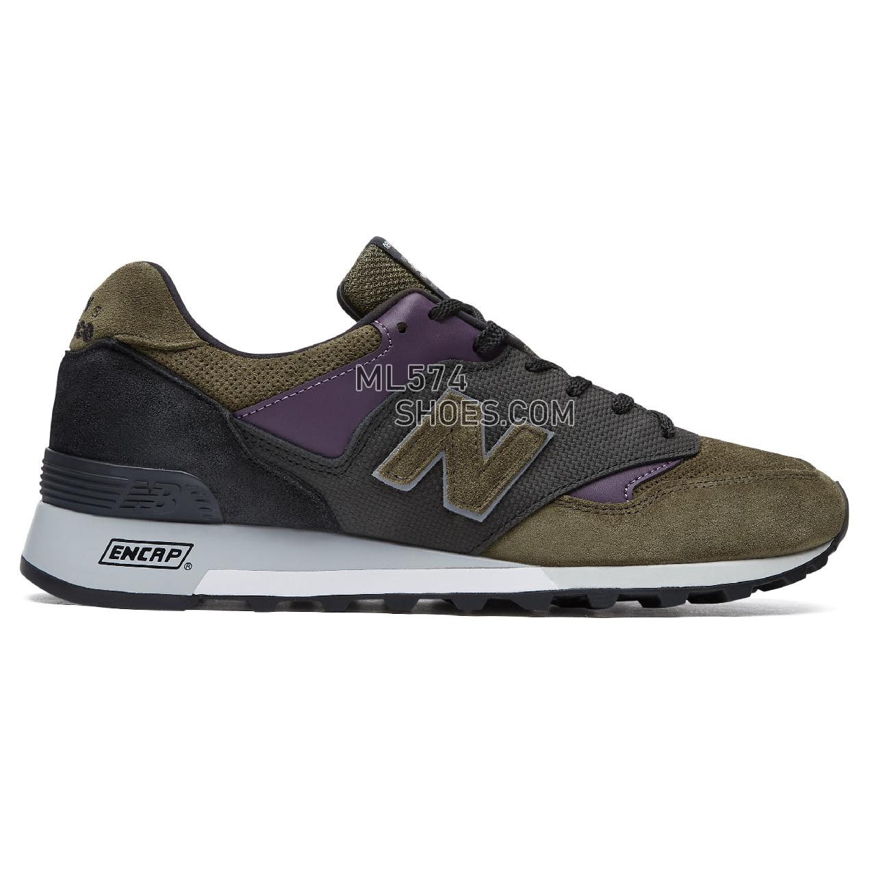New Balance Made in UK 577 - Men's Made in UK 577 Classic ML577V1-27415-M - Green with Purple and Black - M577GPK