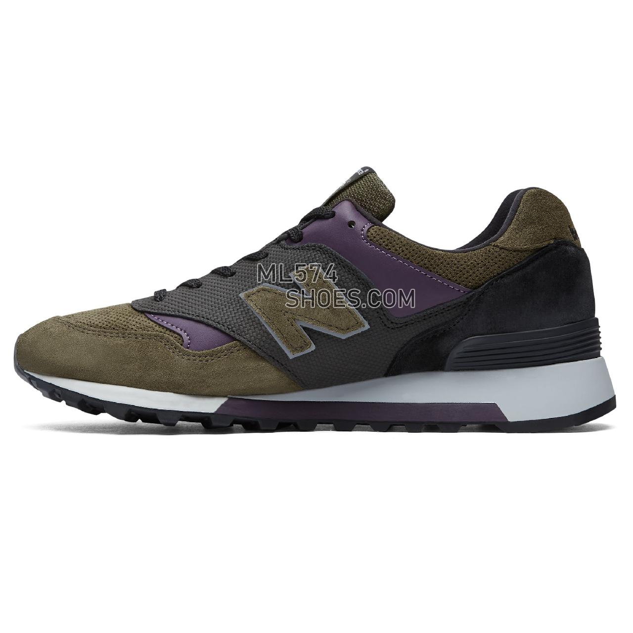 New Balance Made in UK 577 - Men's Made in UK 577 Classic ML577V1-27415-M - Green with Purple and Black - M577GPK