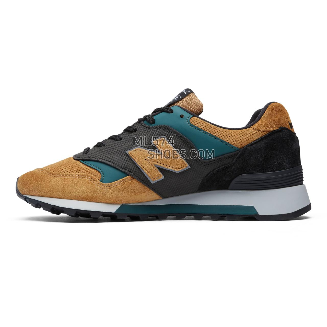 New Balance Made in UK 577 - Men's Made in UK 577 Classic ML577V1-27415-M - Tan with Green and Black - M577TGK