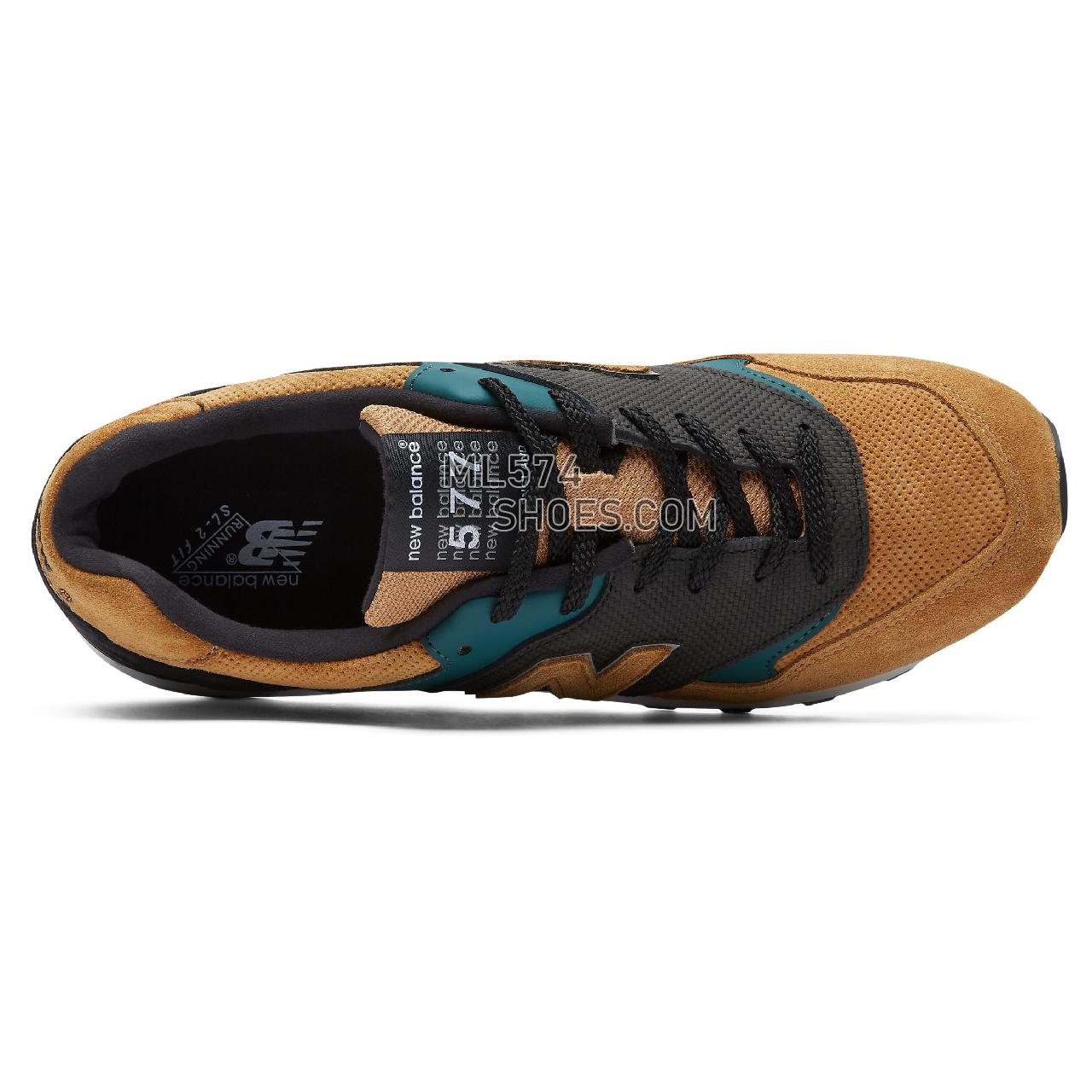New Balance Made in UK 577 - Men's Made in UK 577 Classic ML577V1-27415-M - Tan with Green and Black - M577TGK