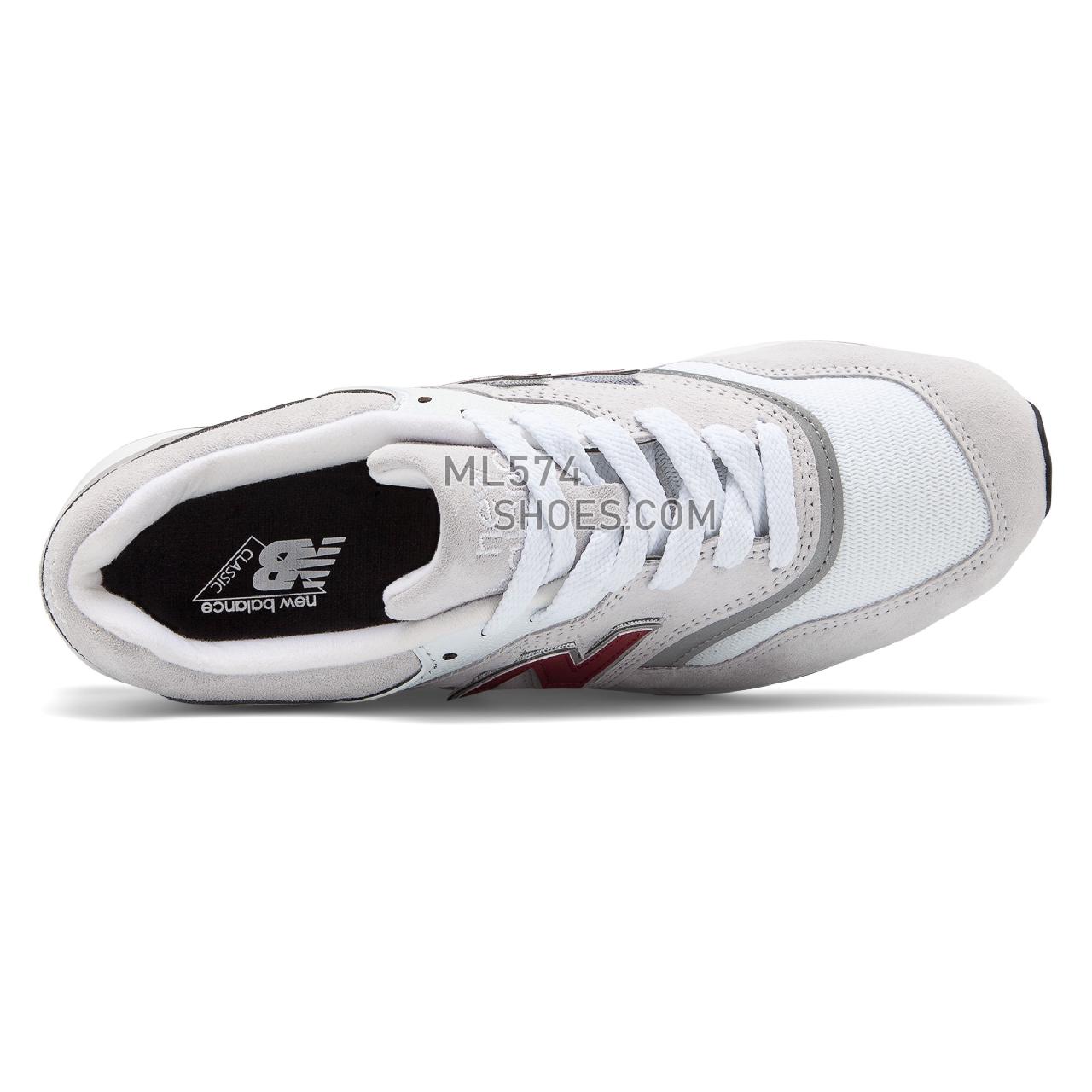 New Balance Made in US 997 - Men's Made in US 997 - White with Silver - M997LBG